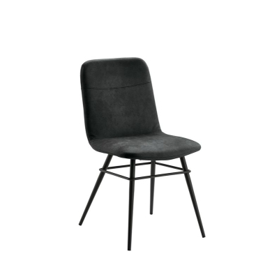 Naber Tablon Felice 1WS chair, black frame, slate gray cover, 3038338