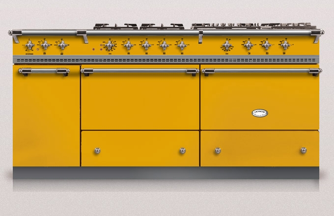 Lacanche Sully 1800-G Classic, cooking station, 180.5 cm, color Jaune Provence, with 5 year guarantee!