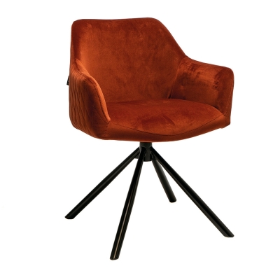 Naber Rowa 1V, chair, black frame, copper cover, 3039010