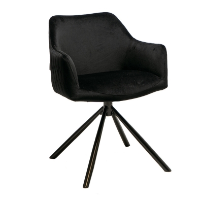 Naber Rowa 1V, chair, black frame, black cover, 3039006