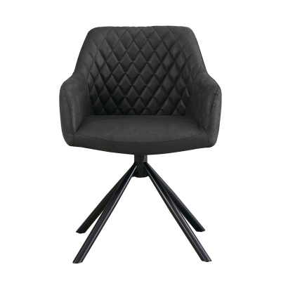 Naber Diam 1E, chair, black frame, black cover, 3039036