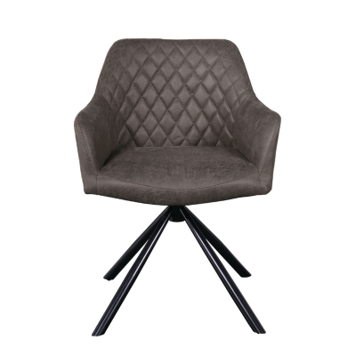 Naber Diam 1E, chair, black frame, anthracite cover, 3039033