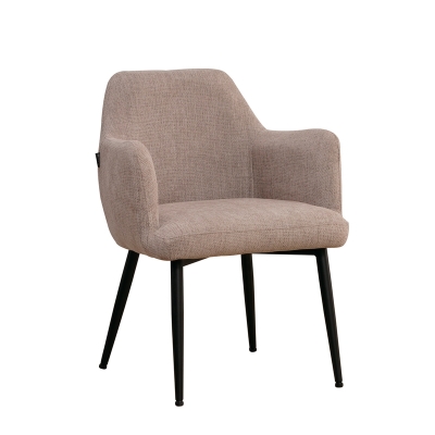 Naber Tablon Maya 1R chair, black frame, taupe cover, 3039041