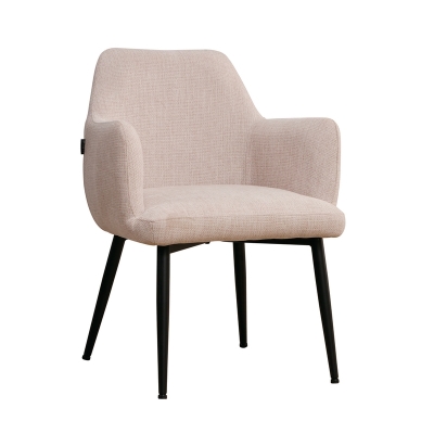 Naber Tablon Maya 1R chair, black frame, beige cover, 3039040