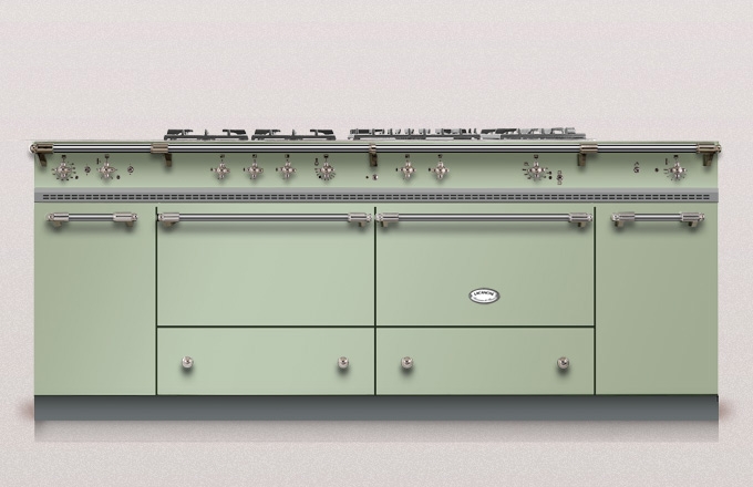 Lacanche Sully 1800-G Classic, cooking station, 180.5 cm, color Vert Tilleul, with 5 year guarantee!