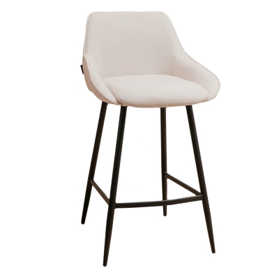 Naber Tablon Eda 2R stool, black frame, beige cover, 3039057