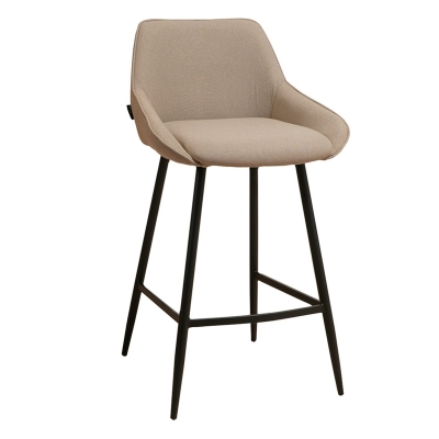 Naber Tablon Eda 2R stool, black frame, taupe cover, 3039058
