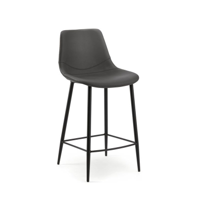 Naber Tablon Lino 2K stool, black frame, dark gray cover, 3038296