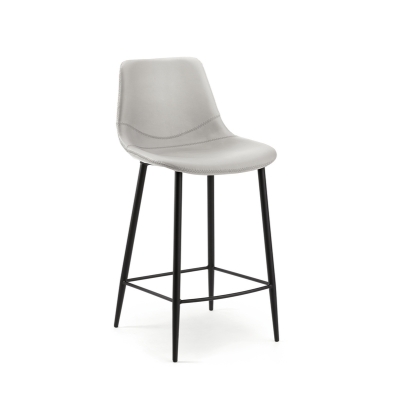 Naber Tablon Lino 2K stool, black frame, cream cover, 3038391