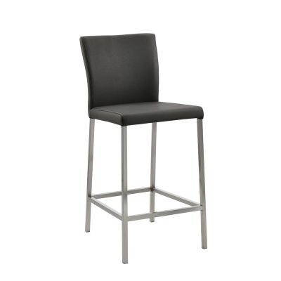 Naber Tablon Daimo 2K, stool, stainless steel frame, dark gray cover, 3038147