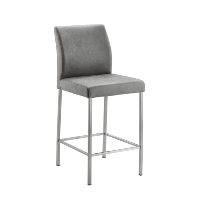 Naber Tablon Barile 2WS stool, stainless steel frame, light gray cover, 3037314