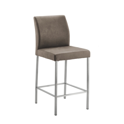 Naber Tablon Barile 2WS stool, stainless steel frame, light mud cover, 3038325