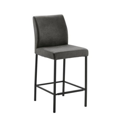 Naber Tablon Barile 2WS stool, black frame, dark gray cover, 3038317