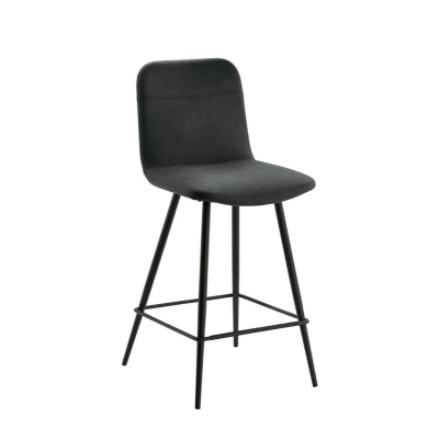 Naber Tablon Felice 2WS stool, black frame, slate gray cover, 3038330