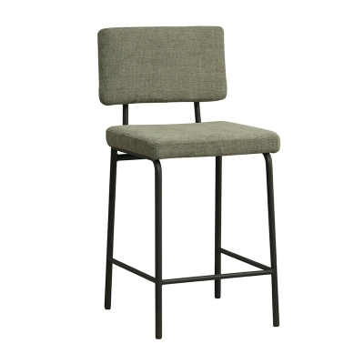 Naber Tablon Rocco R stool, black frame, green cover, 3039066