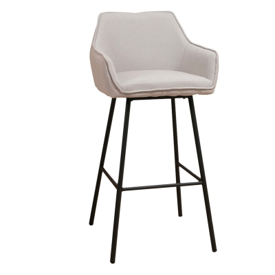 Naber Tablon Aron R stool, black frame, gray cover, 3039062
