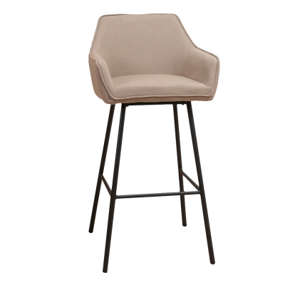 Naber Tablon Aron R stool, black frame, taupe cover, 3039061