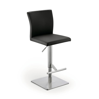Naber Tablon Buono K stool, stainless steel frame, black cover, 3038134