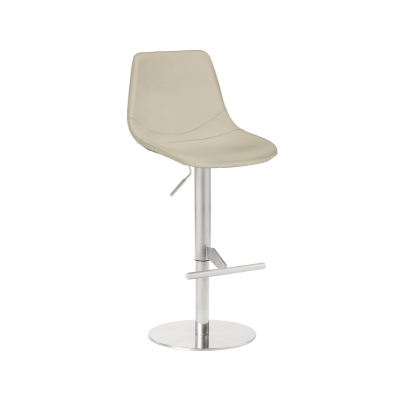 Naber Tablon Level K stool, stainless steel frame, toffee cover, 3038489