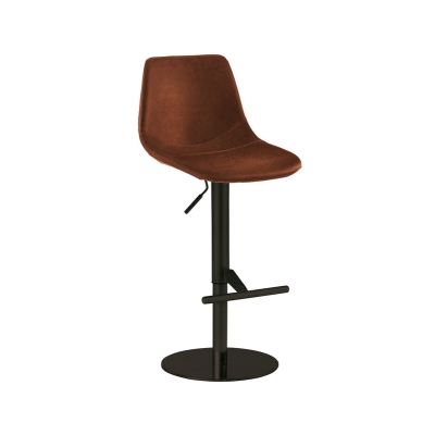 Naber Tablon Level WS stool, black frame, brown cover, 3038497