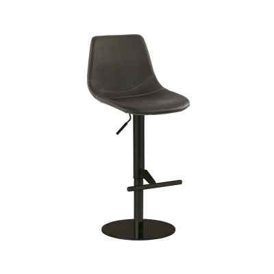 Naber Tablon Level K stool, black frame, dark gray cover, 3038492
