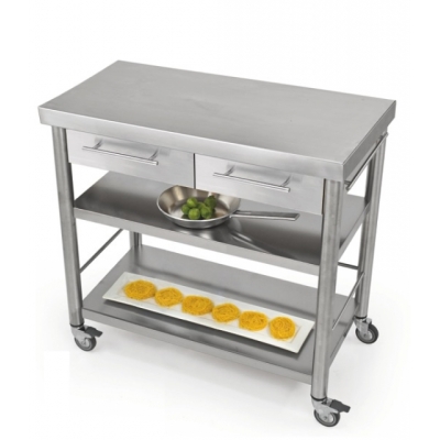 Jokodomus Auxilium Base2 köögikäru, roostevaba teras, 687802