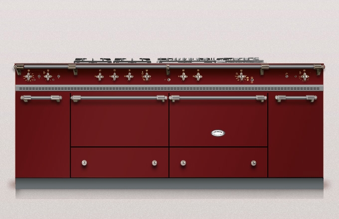 Lacanche Sully 1800-G Classic, cooking station, 180.5 cm, color Rougebourgonge, with 5 year guarantee!