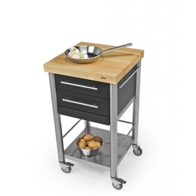 Кухонная тележка Jokodomus, Auxilium, Кориан черный, 688502