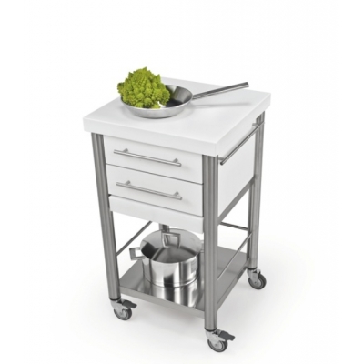 Кухонная тележка Jokodomus, Auxilium, Кориан белый, 690502