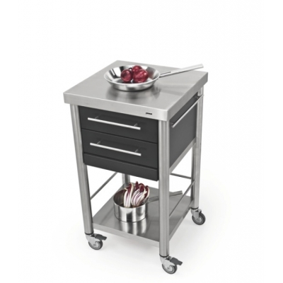 Кухонная тележка Jokodomus, Auxilium, Кориан черный, 689502