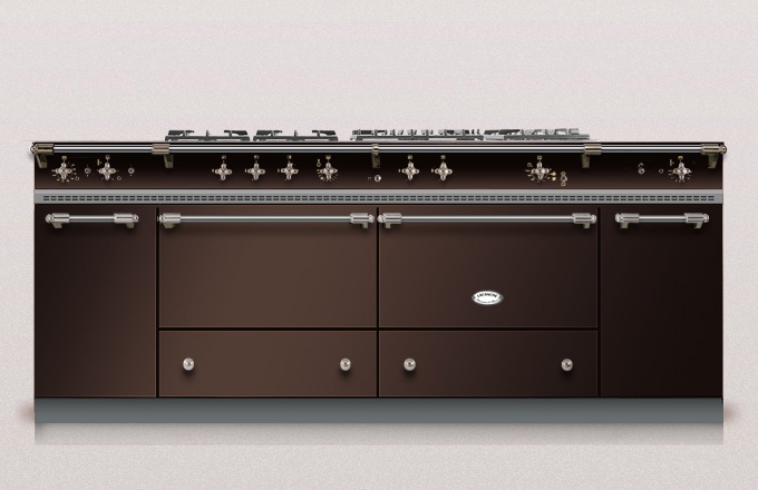 Lacanche Sully 1800-G Classic, cooking station, 180.5 cm, color chocolate, with 5 year guarantee!