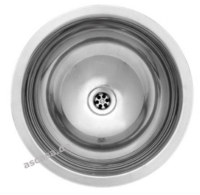 Reginox Caribbean-CC (304) without overflow, can be installed as a top washbasin, flush and under-counter washbasin