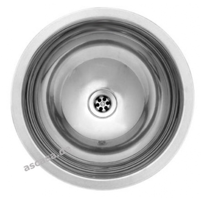 Reginox Caribbean-CC (304) ilma ülevooluta, saab paigaldada ülemise kraanikausi, loputuse ja letialuse kraanikaussina