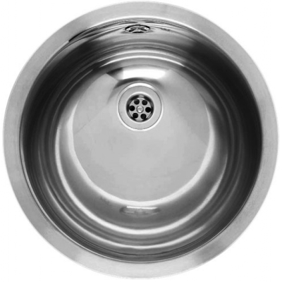 Reginox Amazone, seest poleeritud, saab paigaldada ülemise kraanikausi, loputuse ja letialuse kraanikaussina