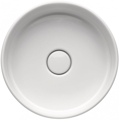 Naber Patera 40, ümmargune keraamiline kraanikauss, läikiv valge, 1091100