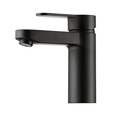 LINEA Kardon 2 bathroom, single lever mixer tap black matt, high pressure, 5011095