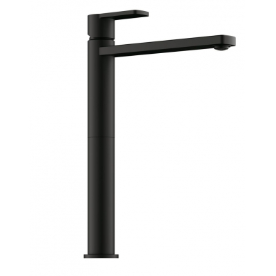 LINEA Glam 2 bathroom, single lever mixer tap black matt, high pressure, 5011288