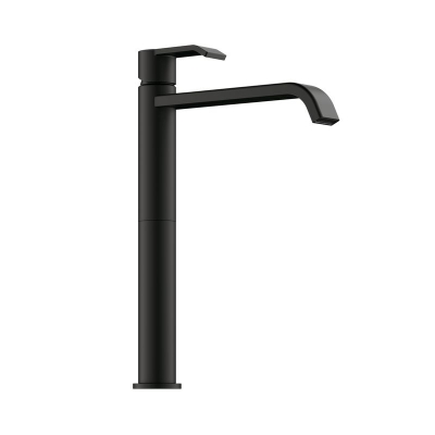 LINEA Stile 2 bathroom, single lever mixer tap black matt, high pressure, 5011292