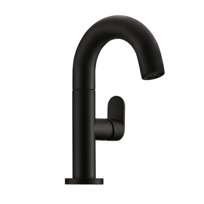 LINEA Sottile 1 bathroom, single lever mixer, matt black, high pressure, 5011294