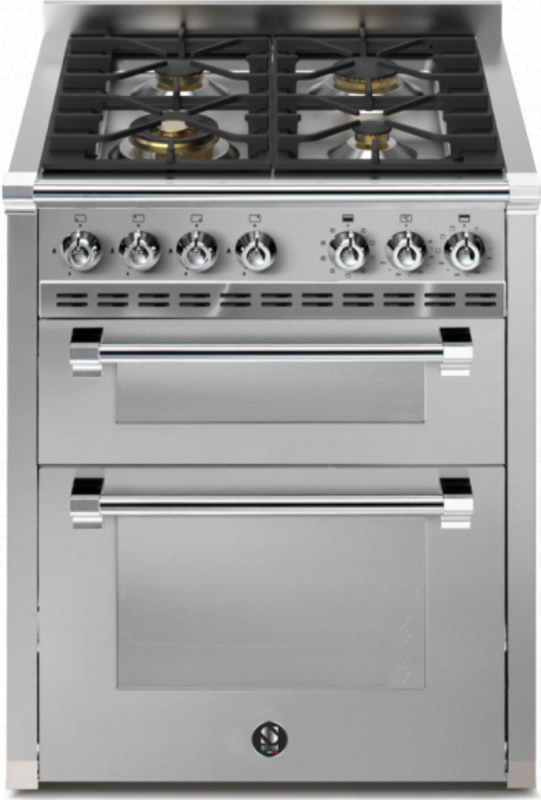 Teras Ascot 70/2, Pliit, 70 cm, Combisteam, Roostevaba teras, gaasipliit, AQ7SF-4SS, garantiiga 5 aastat!