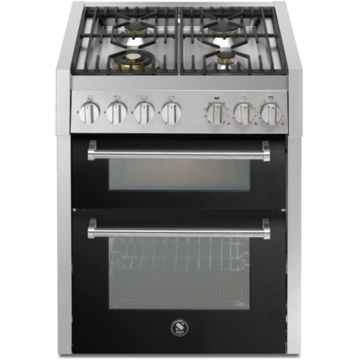 Terasest Genesi 70/2, pliit, 70 cm, Combisteam, Nero, gaasipliit, GQ7SF-4BA, garantiiga 5 aastat!