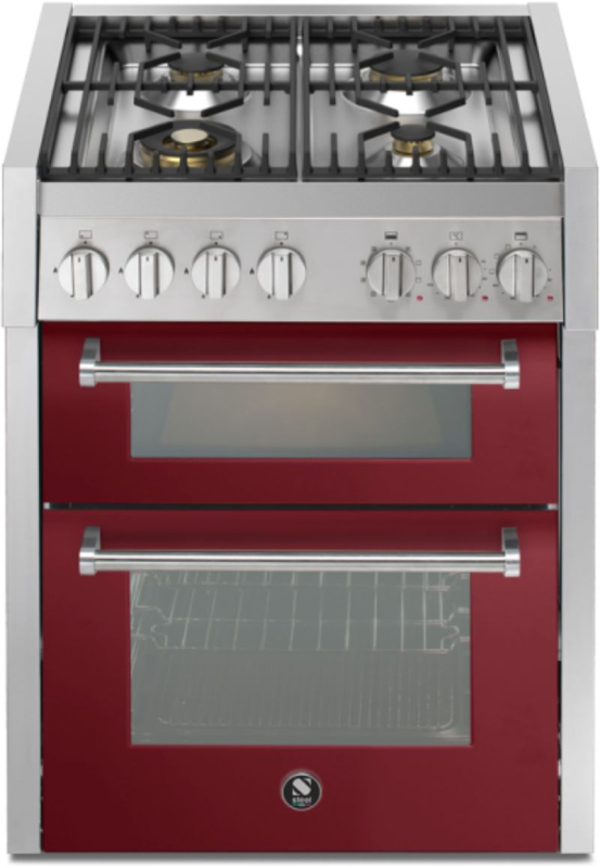 Terasest Genesi 70/2, pliit, 70 cm, Combisteam, Bordeaux, gaasipliit, GQ7SF-4BR, garantiiga 5 aastat!