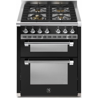 Terasest Ascot 70/2, pliit, 70 cm, Combisteam, Nero, gaasipliit, AQ7SF-4BA, garantiiga 5 aastat!