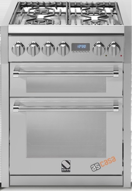 Steel Genesi 70, range cooker, 70 cm, multifunction, color stainless steel, G7FF-4ISS, with 5 year guarantee!