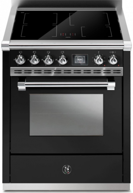 Steel Ascot 70, плита, 70 см, Combisteam, Nero, индукционная плита, AQ7S-4IBA, с гарантией 5 лет!