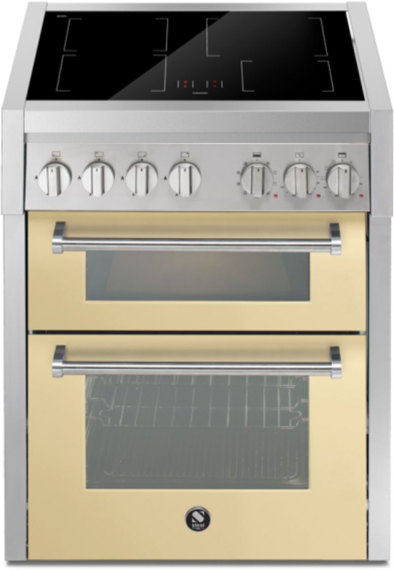 Steel Genesi 70/2, Плита, 70 см, Combisteam, Crema, индукционная плита, GQ7SF-4ICR, с гарантией 5 лет!