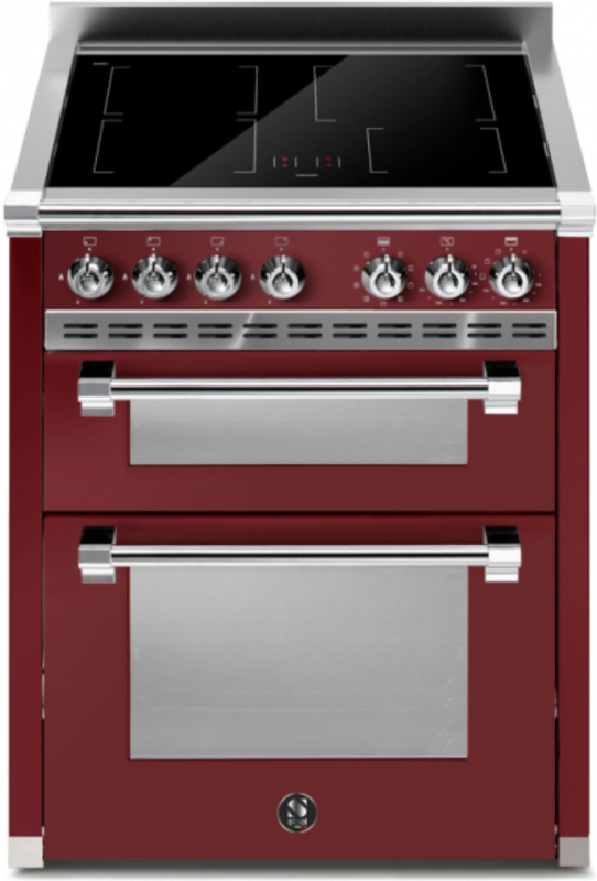 Сталь Ascot 70/2, Плита, 70 см, Combisteam, Бордо, индукционная плита, AQ7SF-4IBR, с гарантией 5 лет!