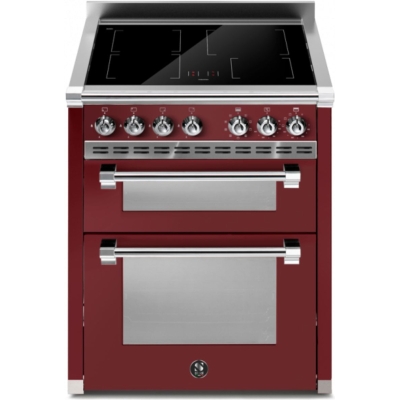 Terasest Ascot 70/2, Range-pliit, 70 cm, Combisteam, Bordeaux, induktsioonpliit, AQ7SF-4IBR, garantiiga 5 aastat!