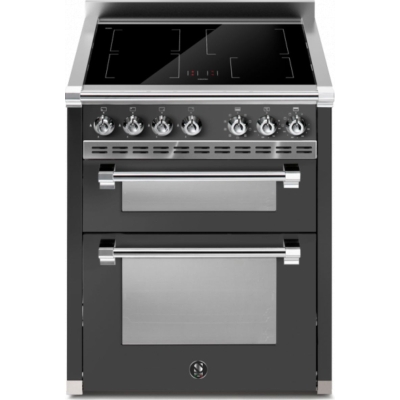 Аскот стальной 70/2, Плита, 70 см, Combisteam, Антрацит, индукционная варочная панель, AQ7SF-4IAN, с гарантией 5 лет!