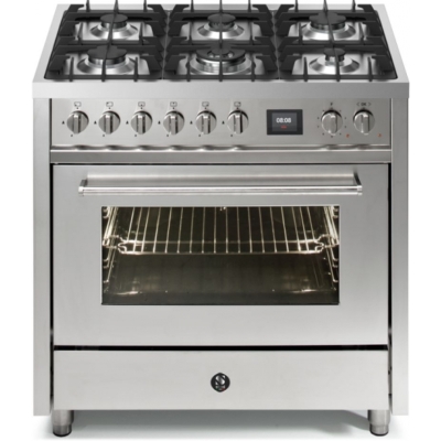 Terasest Enfasi 90, pliit, 90 cm, multifunktsionaalne ahi, roostevaba, gaasipliit, EQ9F-6SS, garantiiga 5 aastat!